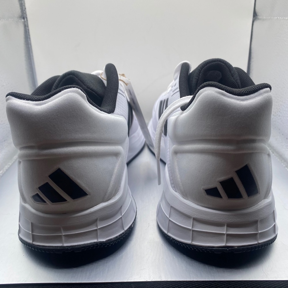 NEW Adidas Duramo 10 Mens Running Shoes White Black Size 7 US - Picture 7 of 9